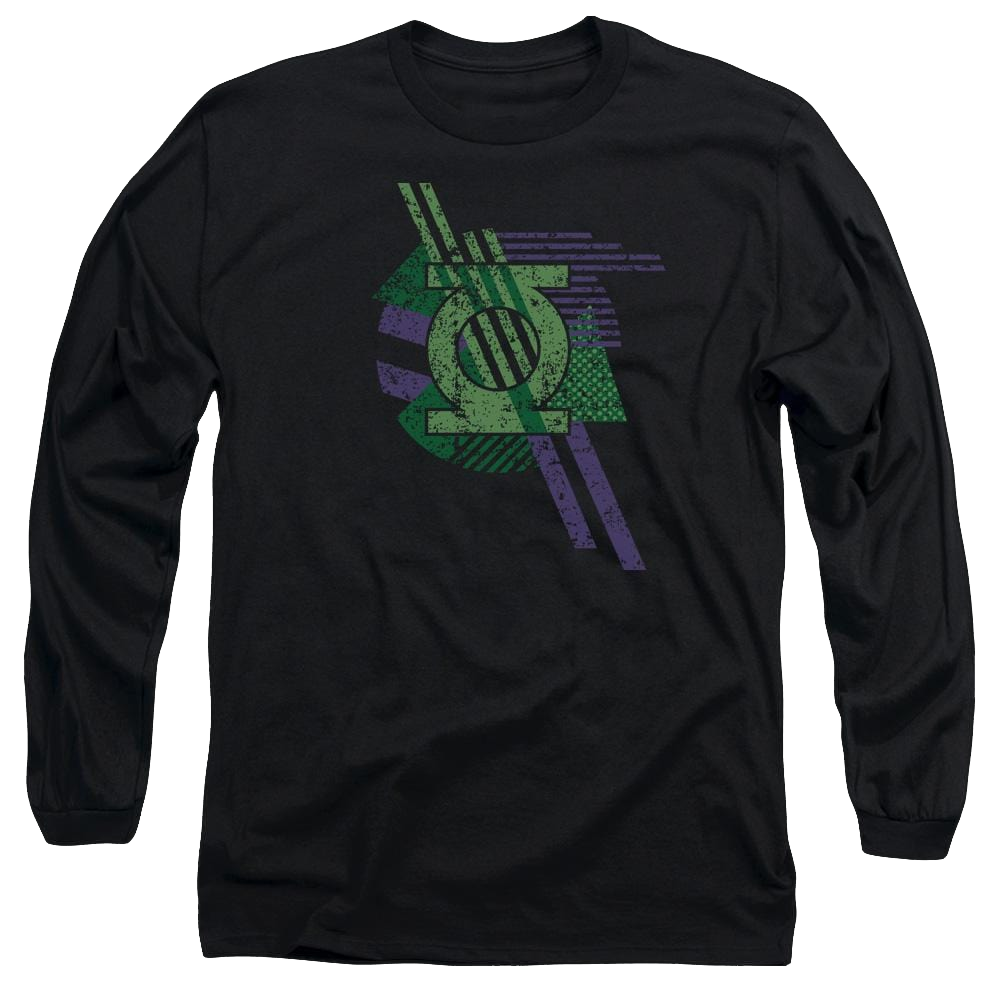 DC Comics Lantern Shapes - Men's Long Sleeve T-Shirt Men's Long Sleeve T-Shirt Green Lantern