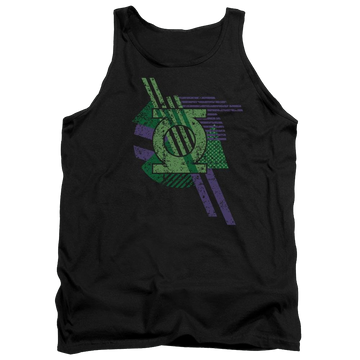 Black men's tank with Green Lantern DC Comics Lantern Shapes graphic