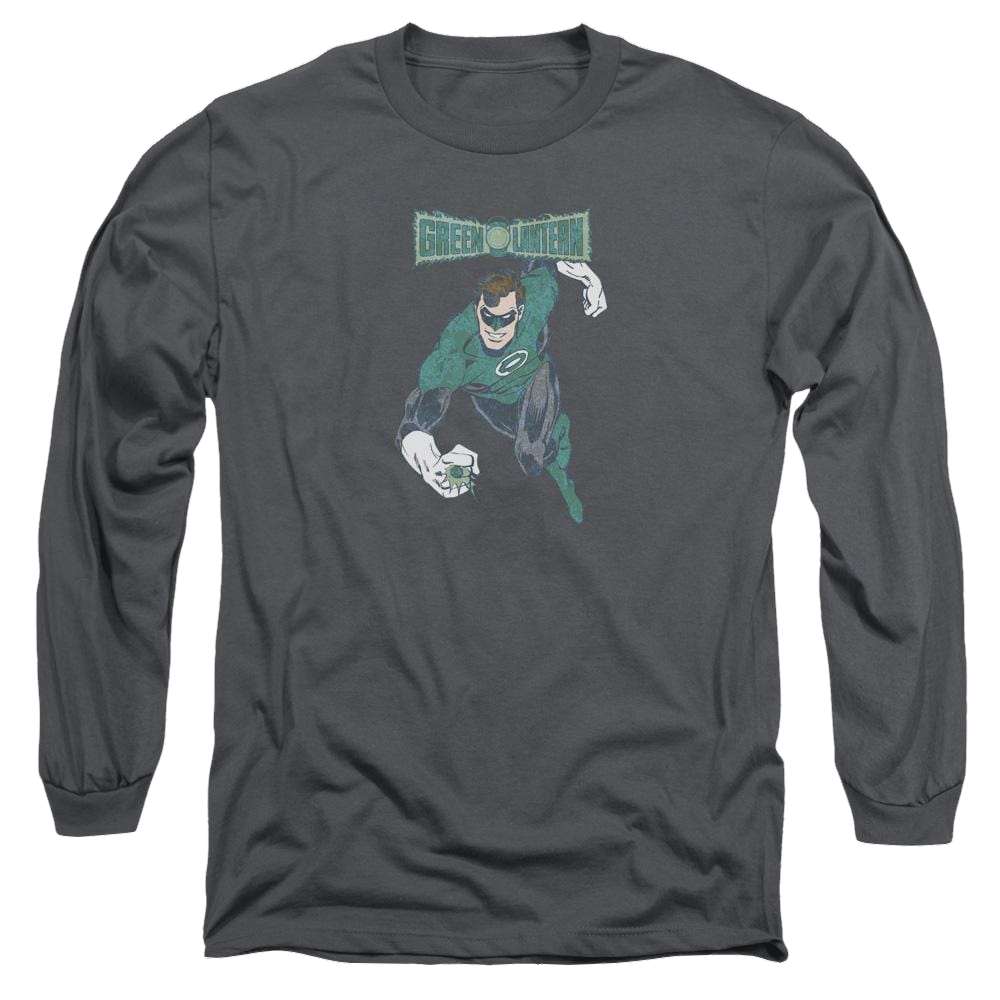 DC Comics Desaturated Green Lantern - Men's Long Sleeve T-Shirt Men's Long Sleeve T-Shirt Green Lantern