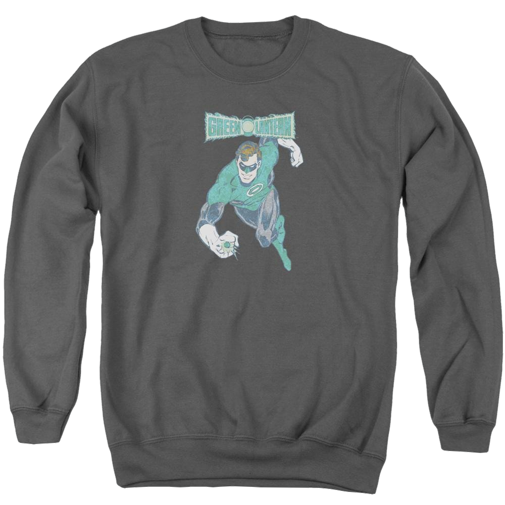 DC Comics Desaturated Green Lantern - Men's Crewneck Sweatshirt Men's Crewneck Sweatshirt Green Lantern