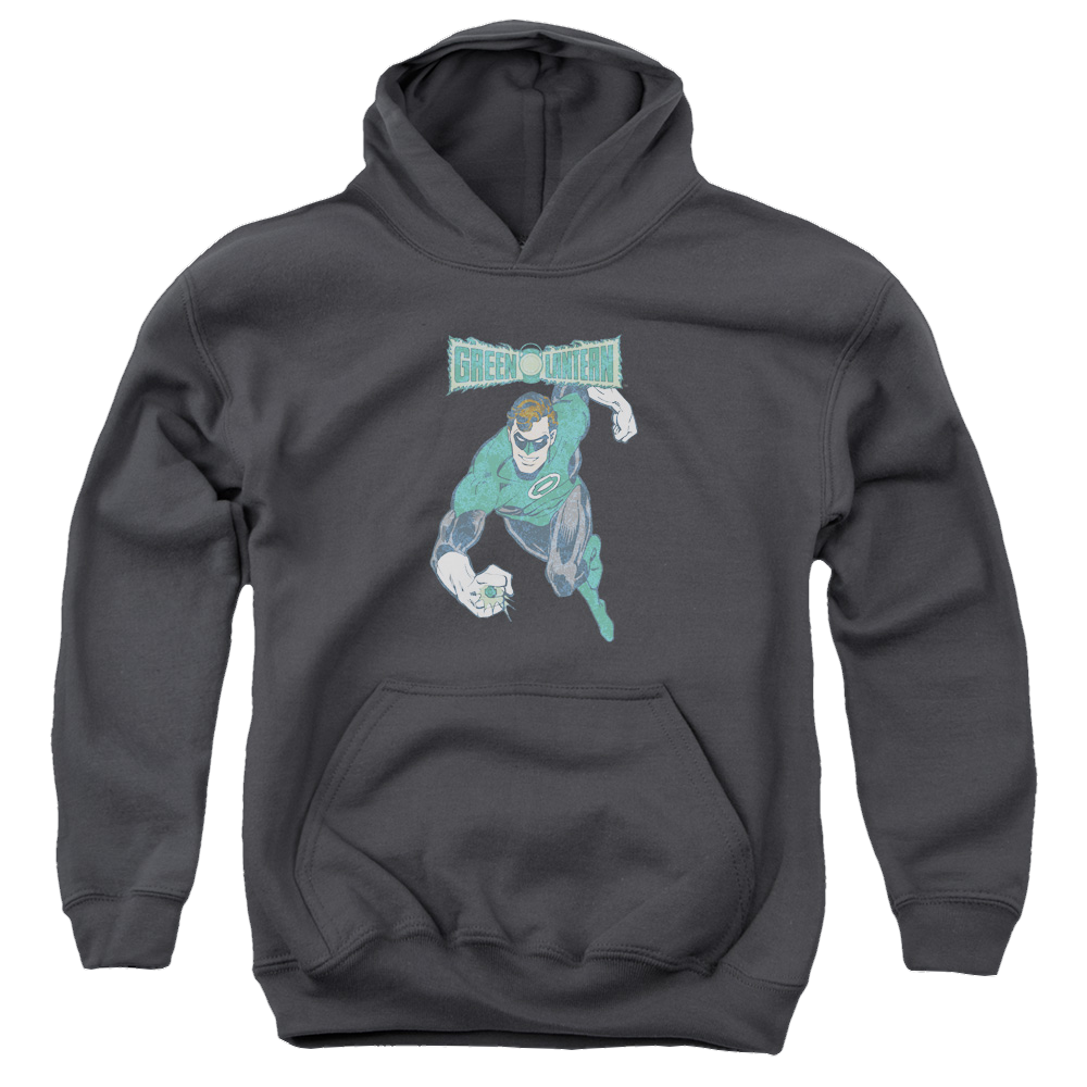 Green Lantern Desaturated Green Lantern - Youth Hoodie Youth Hoodie (Ages 8-12) Green Lantern