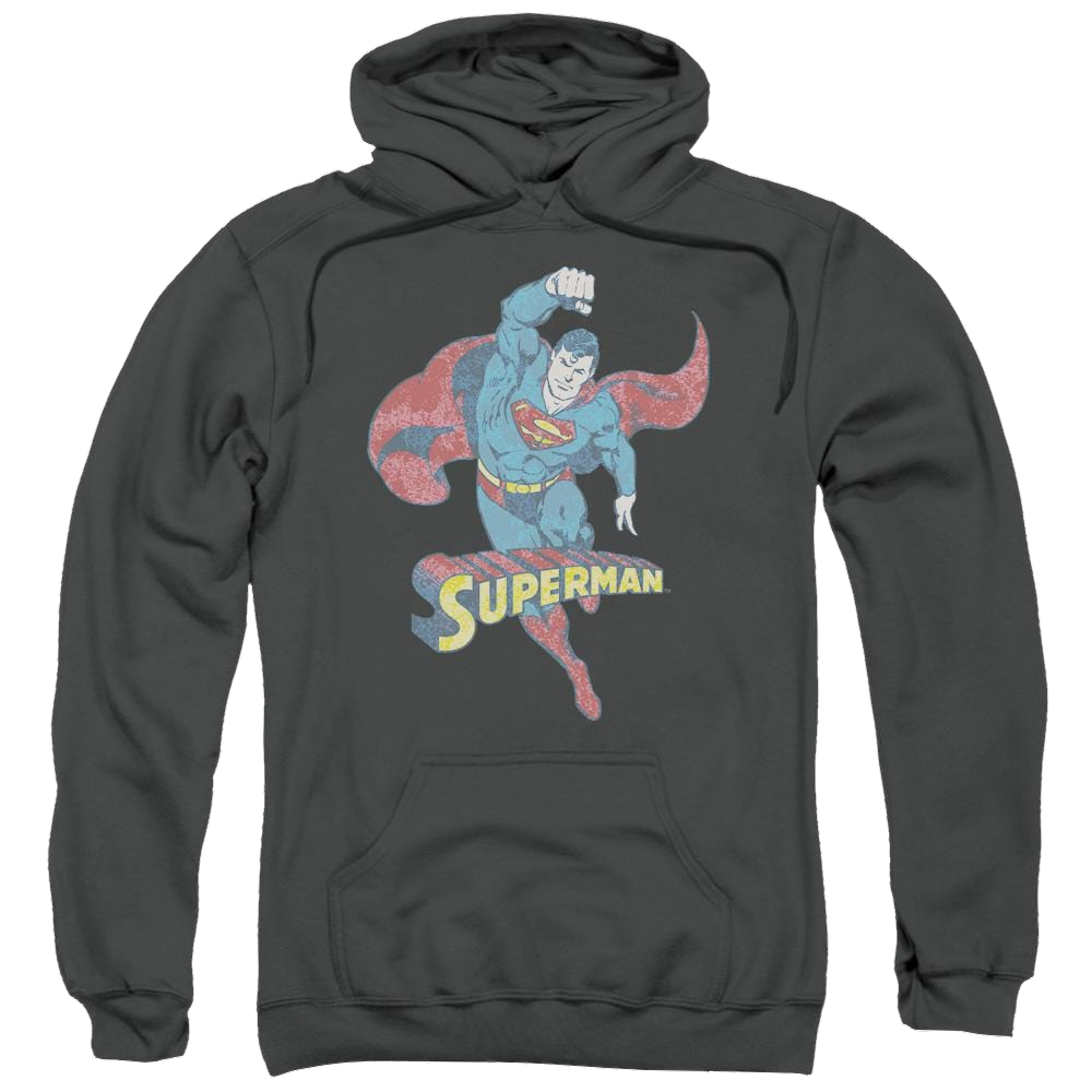 DC Comics Desaturated Superman - Pullover Hoodie Pullover Hoodie Superman
