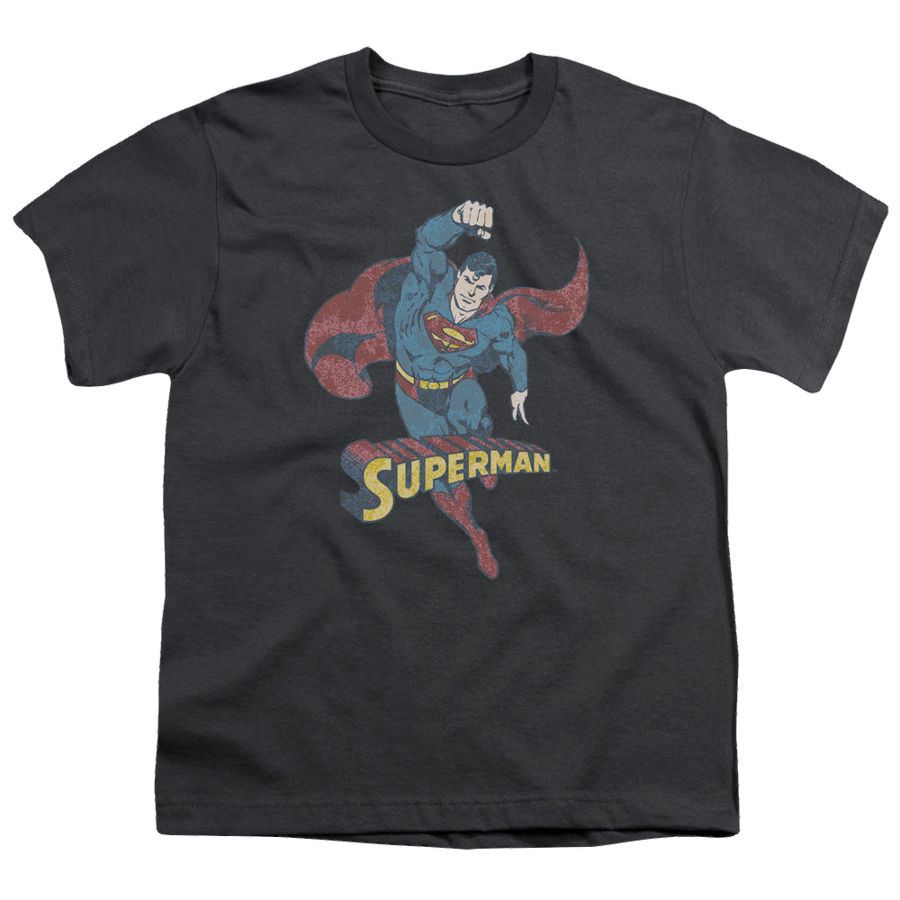 Superman Desaturated Superman - Youth T-Shirt Youth T-Shirt (Ages 8-12) Superman
