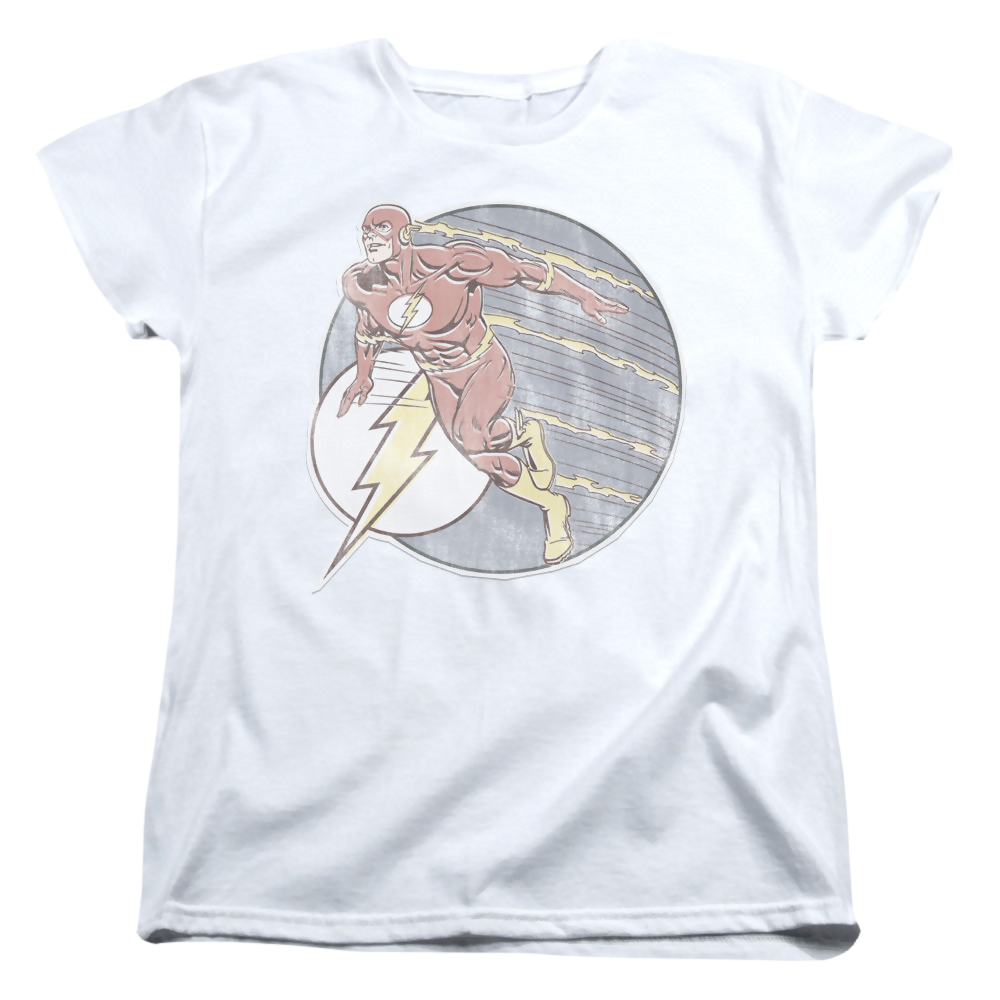 Flash, The Retro Flash Iron On - Women's T-Shirt Women's T-Shirt The Flash