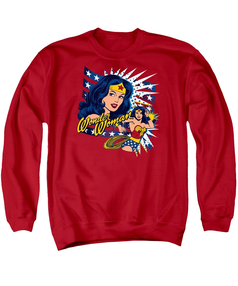 DC Comics Pop Art Wonder - Men's Crewneck Sweatshirt Men's Crewneck Sweatshirt Wonder Woman
