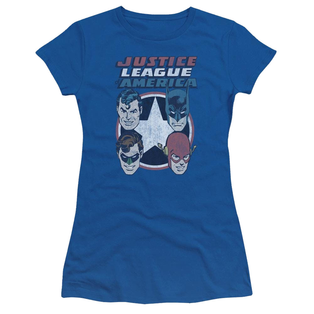 DC Comics 4 Stars - Juniors T-Shirt Juniors T-Shirt Justice League