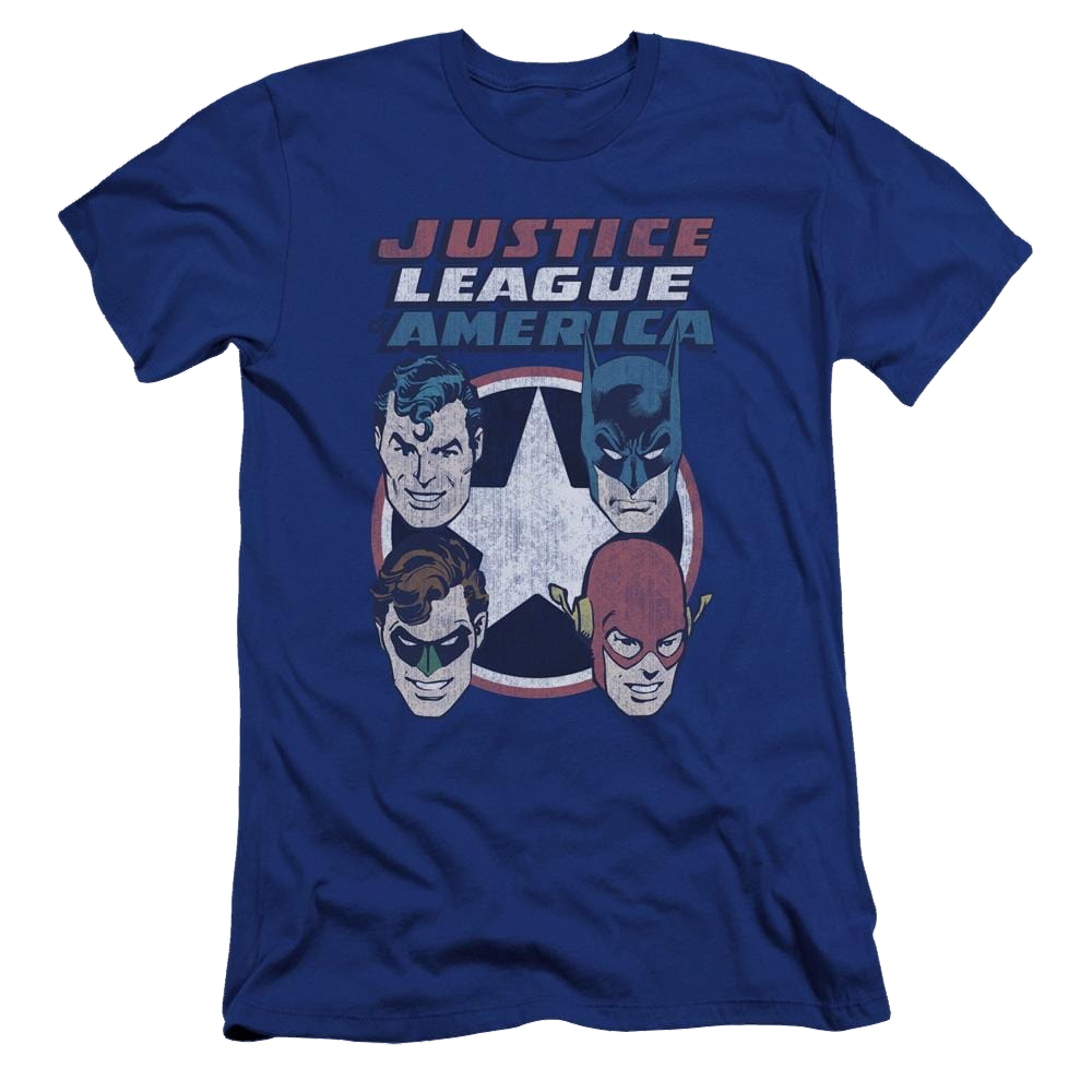 DC Comics 4 Stars - Men's Premium Slim Fit T-Shirt Men's Premium Slim Fit T-Shirt Justice League