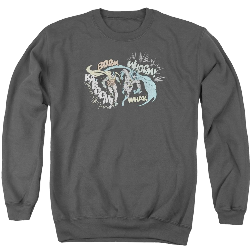 DC Comics Action Duo - Men's Crewneck Sweatshirt Men's Crewneck Sweatshirt Batman