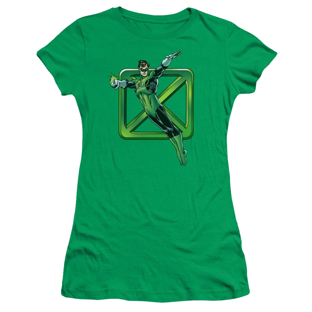 DC Comics Green Cross - Juniors T-Shirt Juniors T-Shirt Green Lantern
