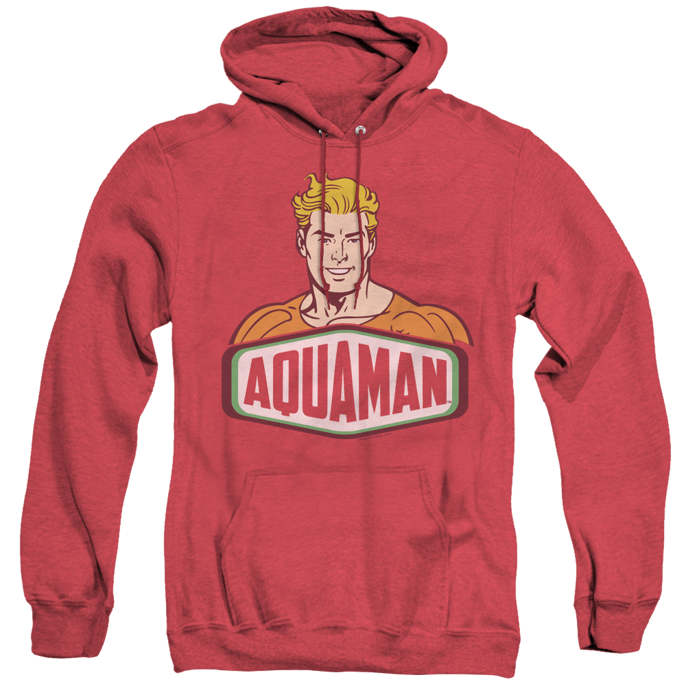 Aquaman Aquaman Sign - Heather Pullover Hoodie Heather Pullover Hoodie Aquaman