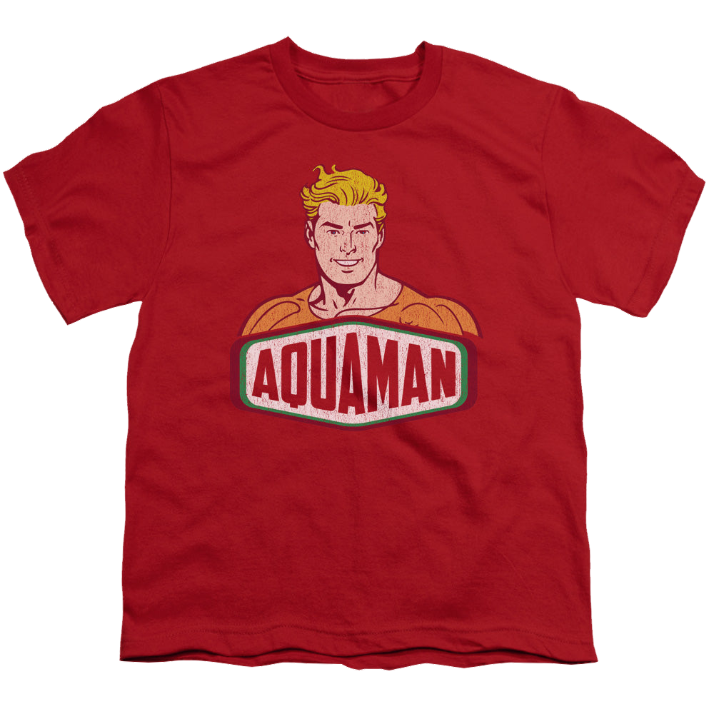 Aquaman Aquaman Sign - Youth T-Shirt Youth T-Shirt (Ages 8-12) Aquaman