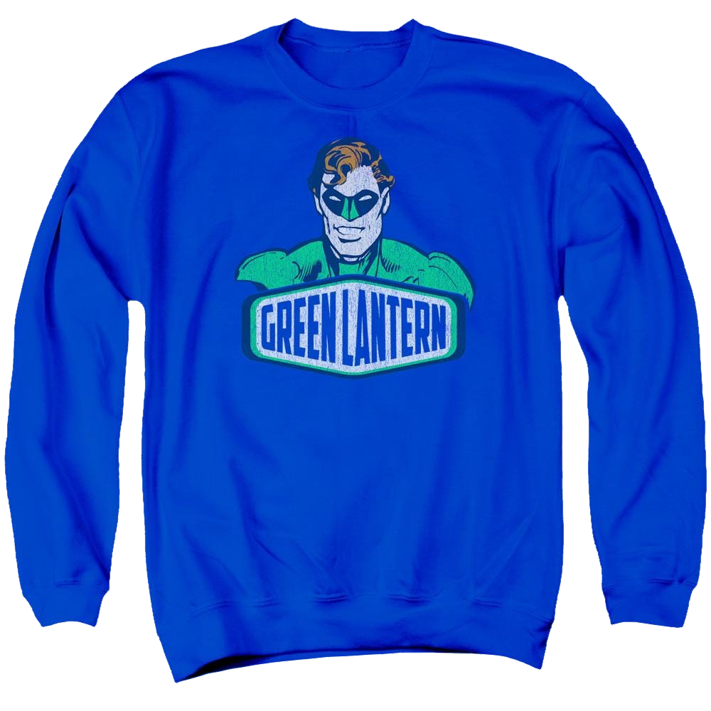 DC Comics Green Lantern Sign - Men's Crewneck Sweatshirt Men's Crewneck Sweatshirt Green Lantern