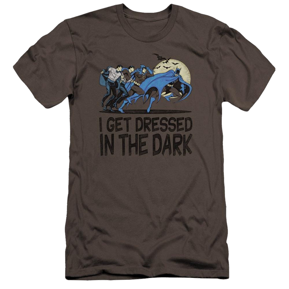 DC Comics Get Dressed - Men's Premium Slim Fit T-Shirt Men's Premium Slim Fit T-Shirt Batman