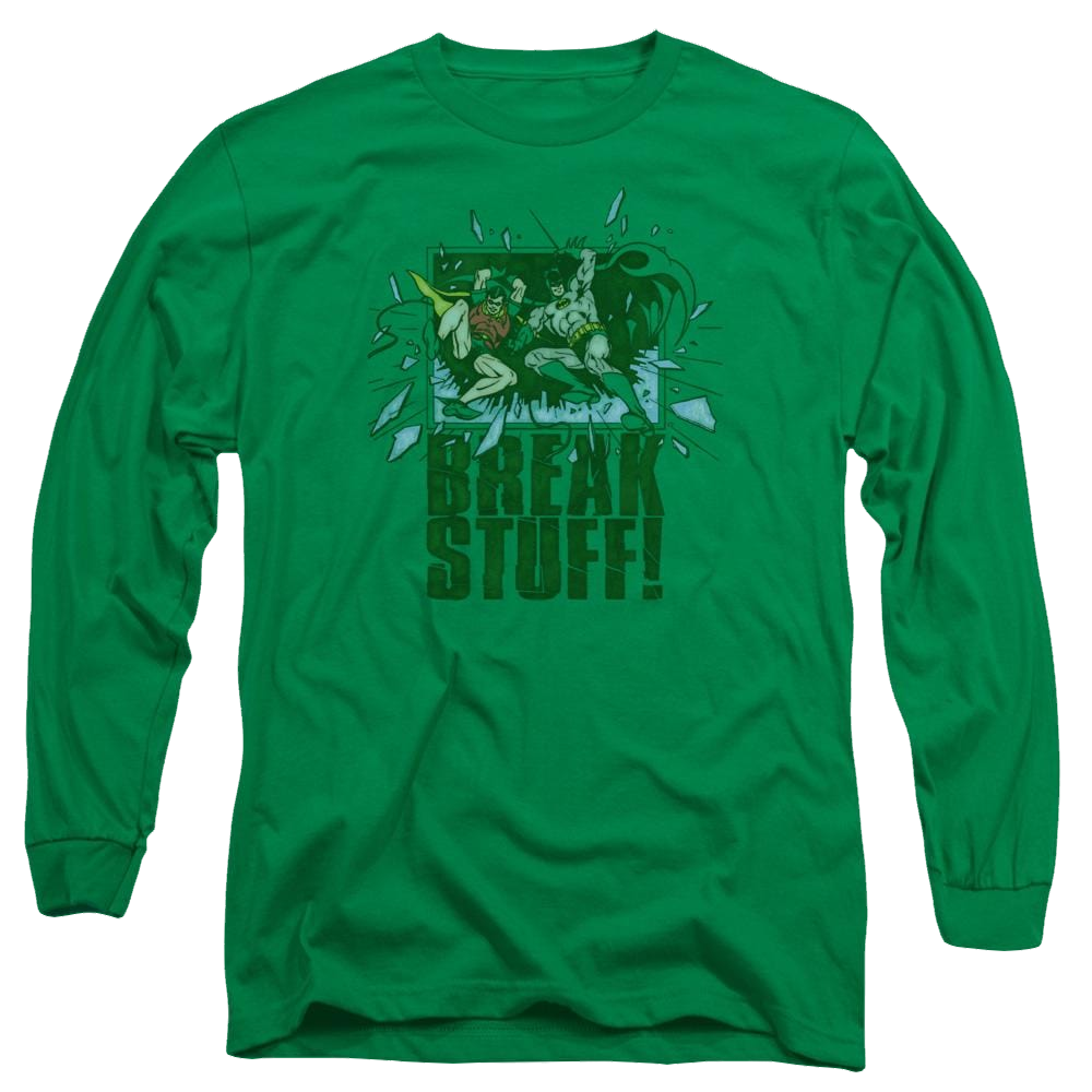 DC Comics Break Stuff - Men's Long Sleeve T-Shirt Men's Long Sleeve T-Shirt Batman