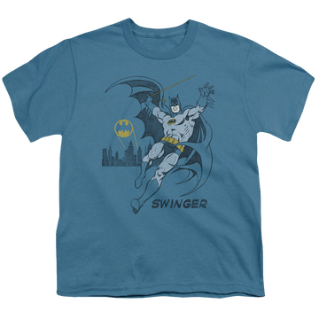 DC Batman Swinging - Youth T-Shirt Youth T-Shirt (Ages 8-12) Batman