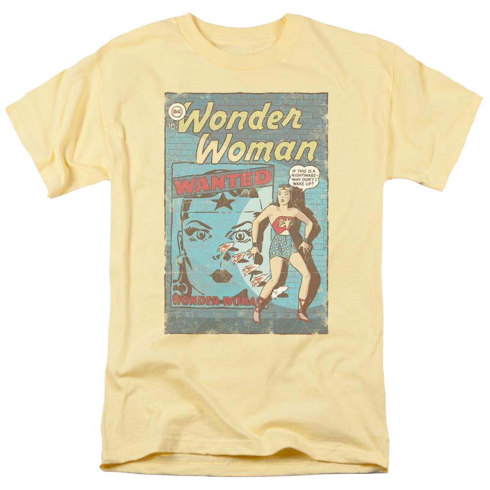 DC Comics Ww Wanted - Men's Regular Fit T-Shirt Men's Regular Fit T-Shirt Wonder Woman