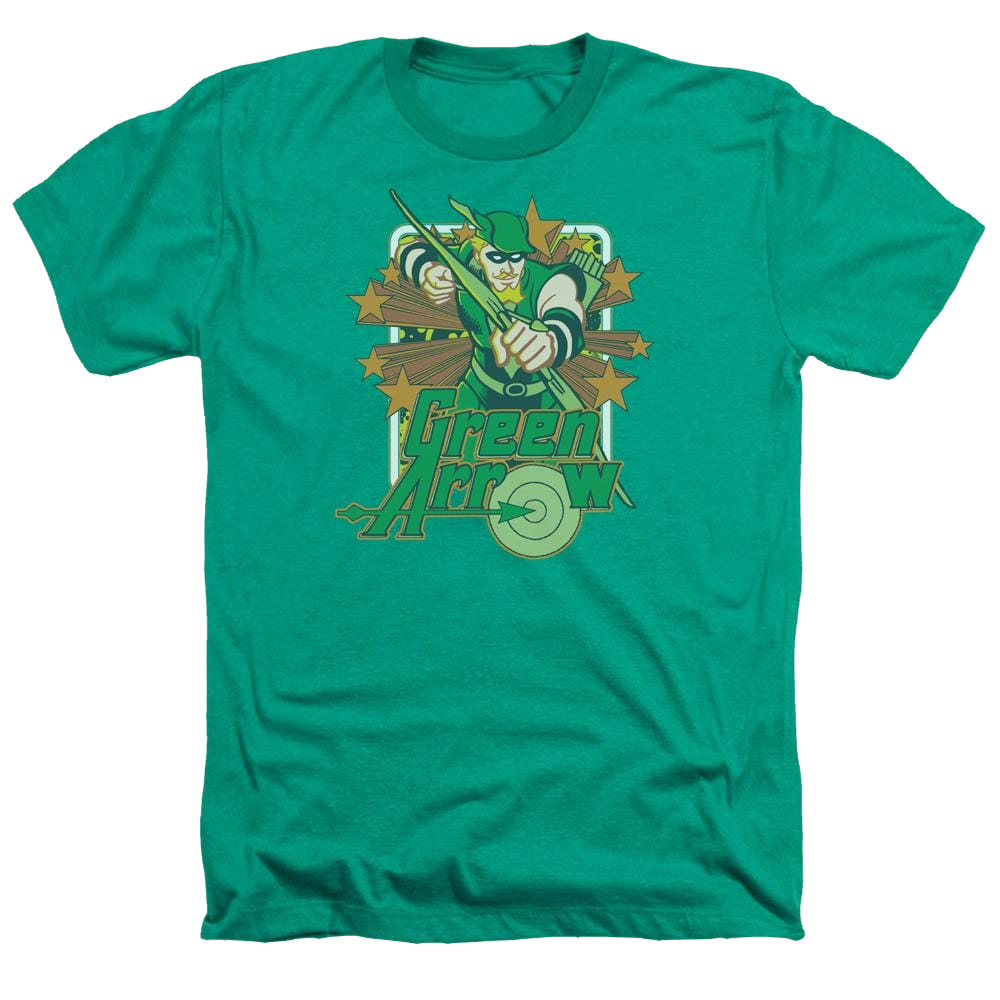 DC Comics Green Arrow Stars - Men's Heather T-Shirt Men's Heather T-Shirt Green Arrow