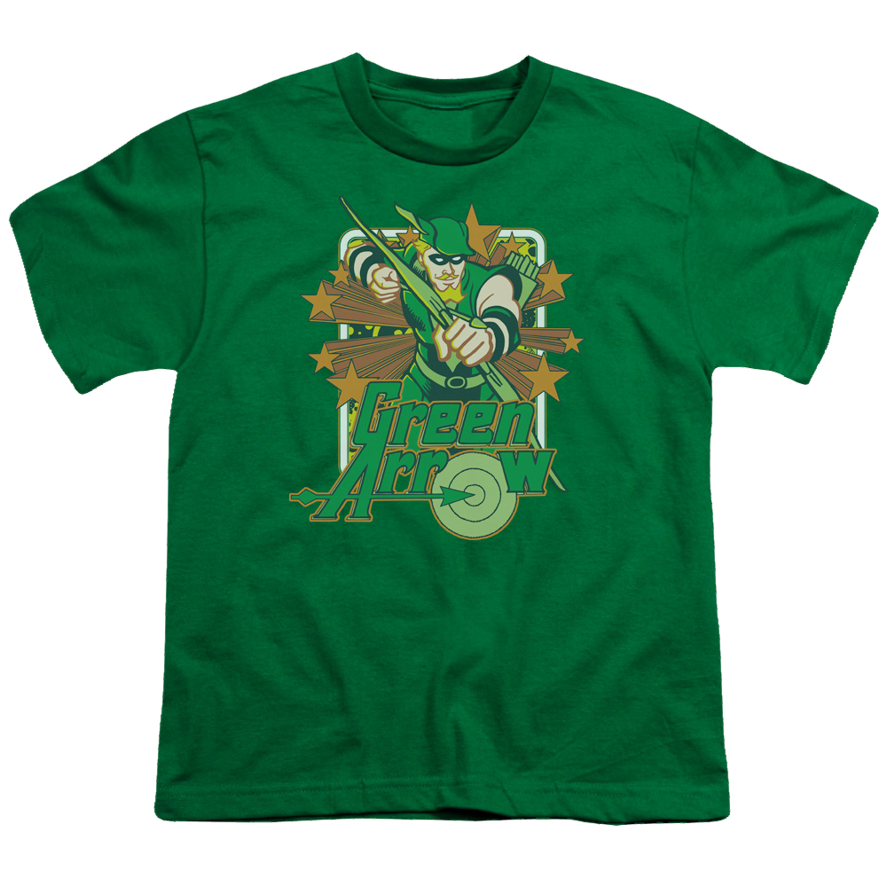 Green Arrow Green Arrow Stars - Youth T-Shirt Youth T-Shirt (Ages 8-12) Green Arrow