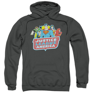 DC Comics 8 Bit League - Pullover Hoodie Pullover Hoodie Justice League