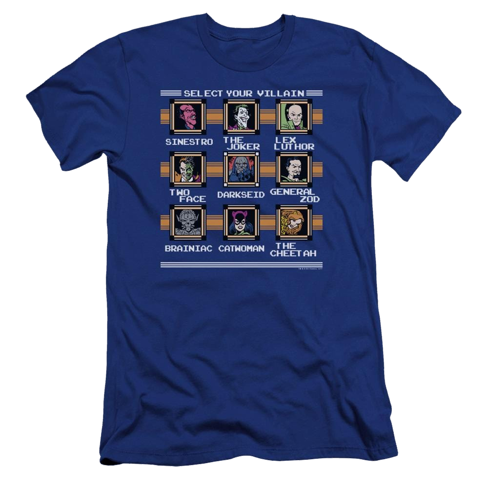 DC Comics Stage Select - Men's Premium Slim Fit T-Shirt Men's Premium Slim Fit T-Shirt Justice League