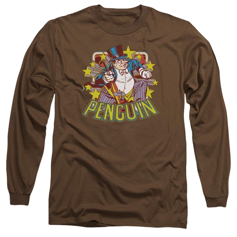 DC Comics Penguin Stars - Men's Long Sleeve T-Shirt Men's Long Sleeve T-Shirt DC Comics