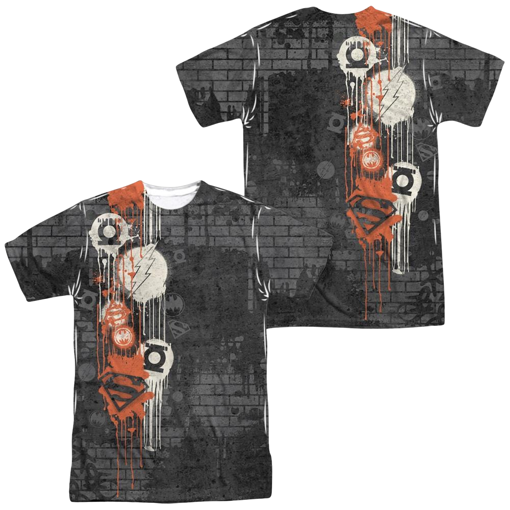 DC Comics Oh The Urbanity Men's All Over Print T-Shirt Men's All-Over Print T-Shirt Justice League