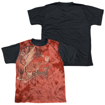 The Flash Charge Ahead youth black back t-shirt for ages 8 to 12