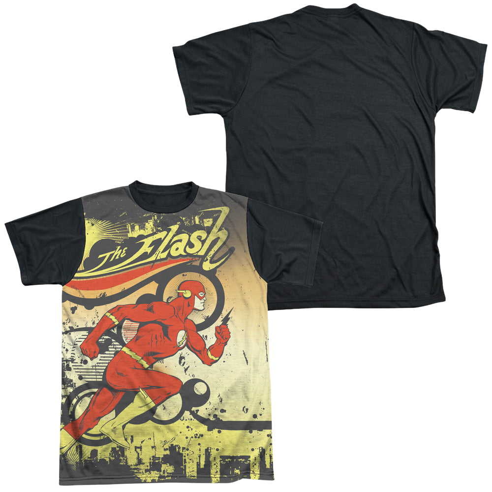 Flash, The Just Passing Through - Men's Black Back T-Shirt Men's Black Back T-Shirt The Flash