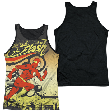 The Flash Just Passing Through men's black back tank