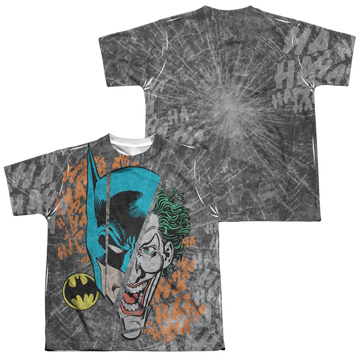 DC Batman Broken Visage - Youth All-Over Print T-Shirt Youth All-Over Print T-Shirt (Ages 8-12) Batman