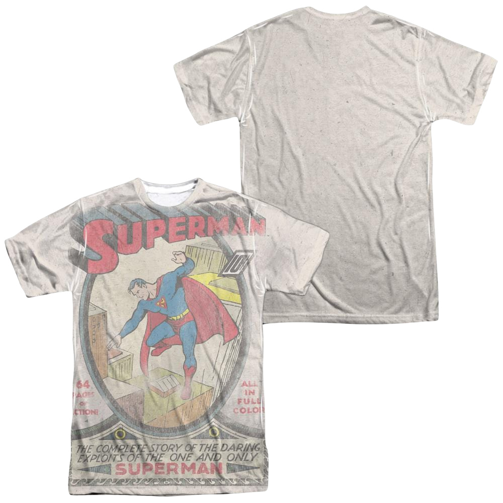 DC Comics Superman #1 Distressed Men's All Over Print T-Shirt Men's All-Over Print T-Shirt Superman