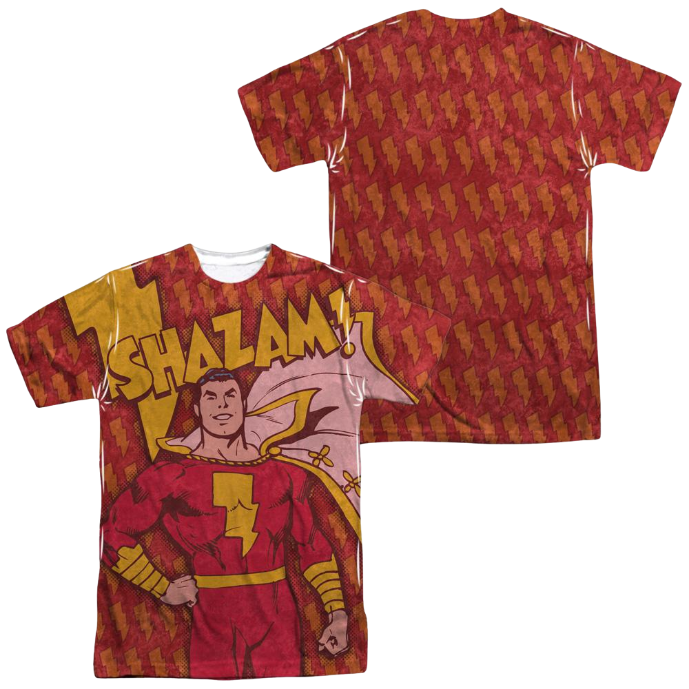 DC Comics Shazam Bolts Men's All Over Print T-Shirt Men's All-Over Print T-Shirt Shazam