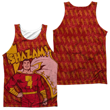 DC Comics Shazam Bolts Men's All Over Print Tank Men's All Over Print Tank Shazam