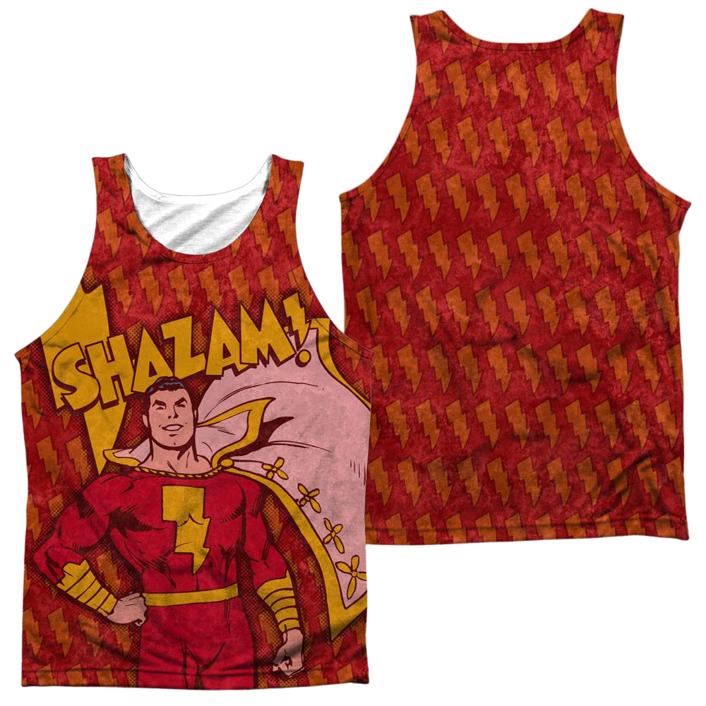 DC Comics Shazam Bolts Men's All Over Print Tank Men's All Over Print Tank Shazam