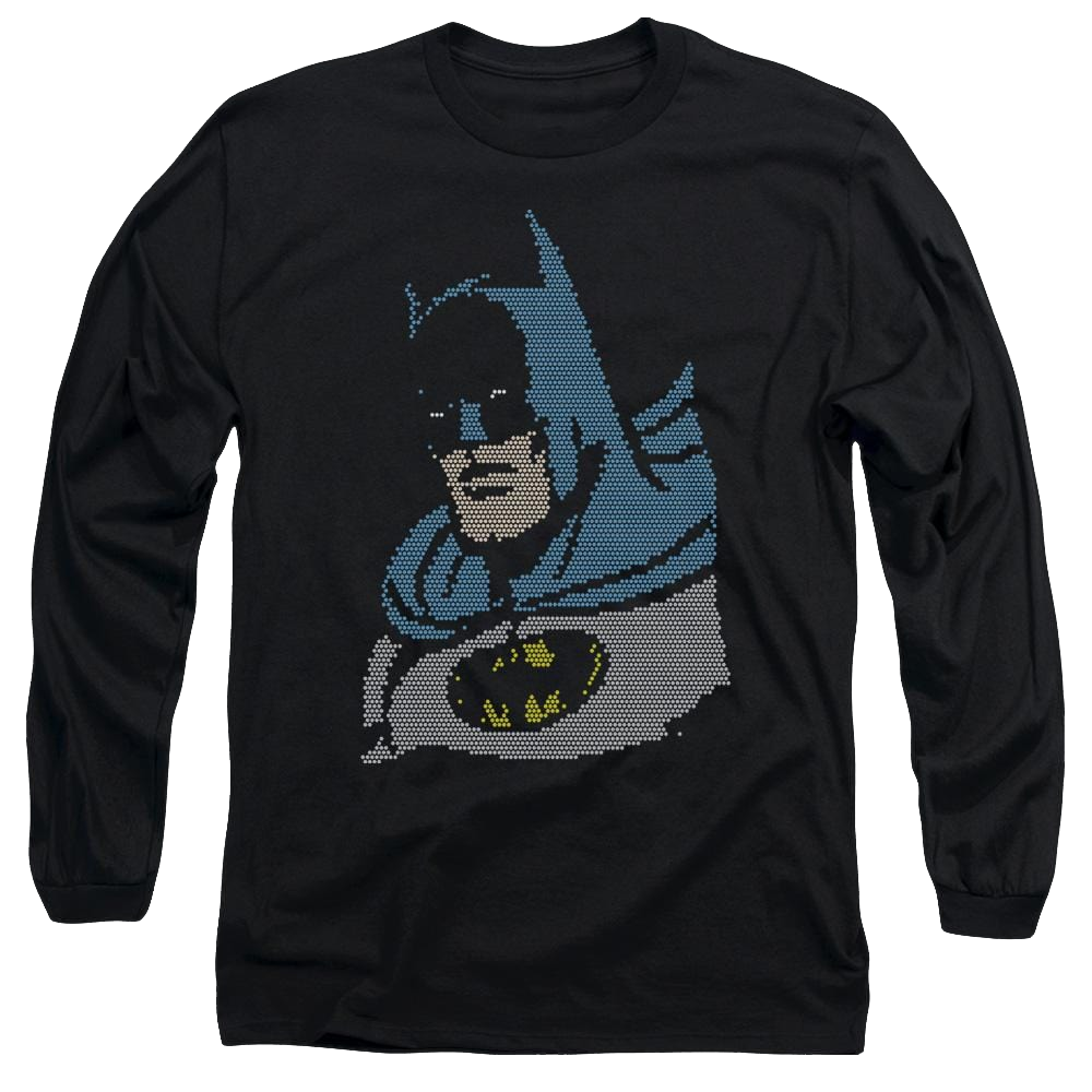DC Comics Lite Brite Batman - Men's Long Sleeve T-Shirt Men's Long Sleeve T-Shirt Batman