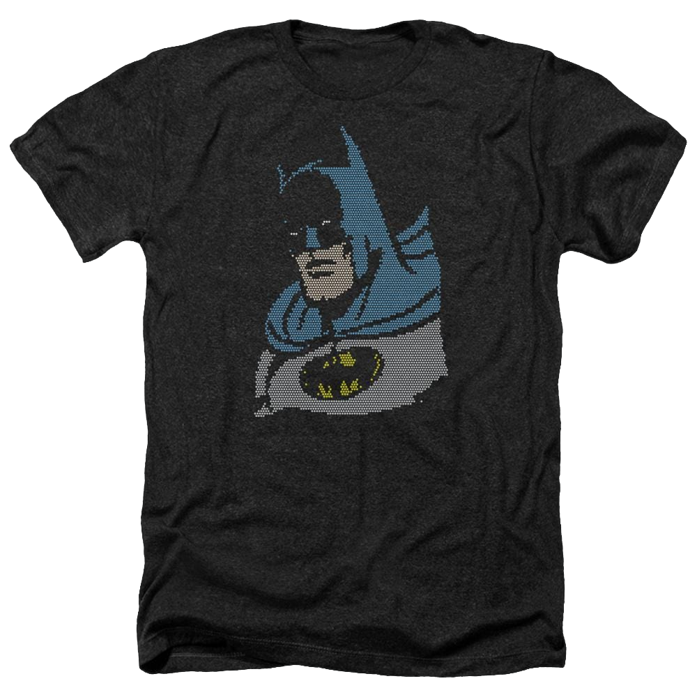 DC Comics Lite Brite Batman - Men's Heather T-Shirt Men's Heather T-Shirt Batman