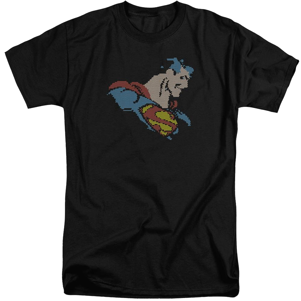 DC Comics Lite Brite Superman - Men's Tall Fit T-Shirt Men's Tall Fit T-Shirt Superman