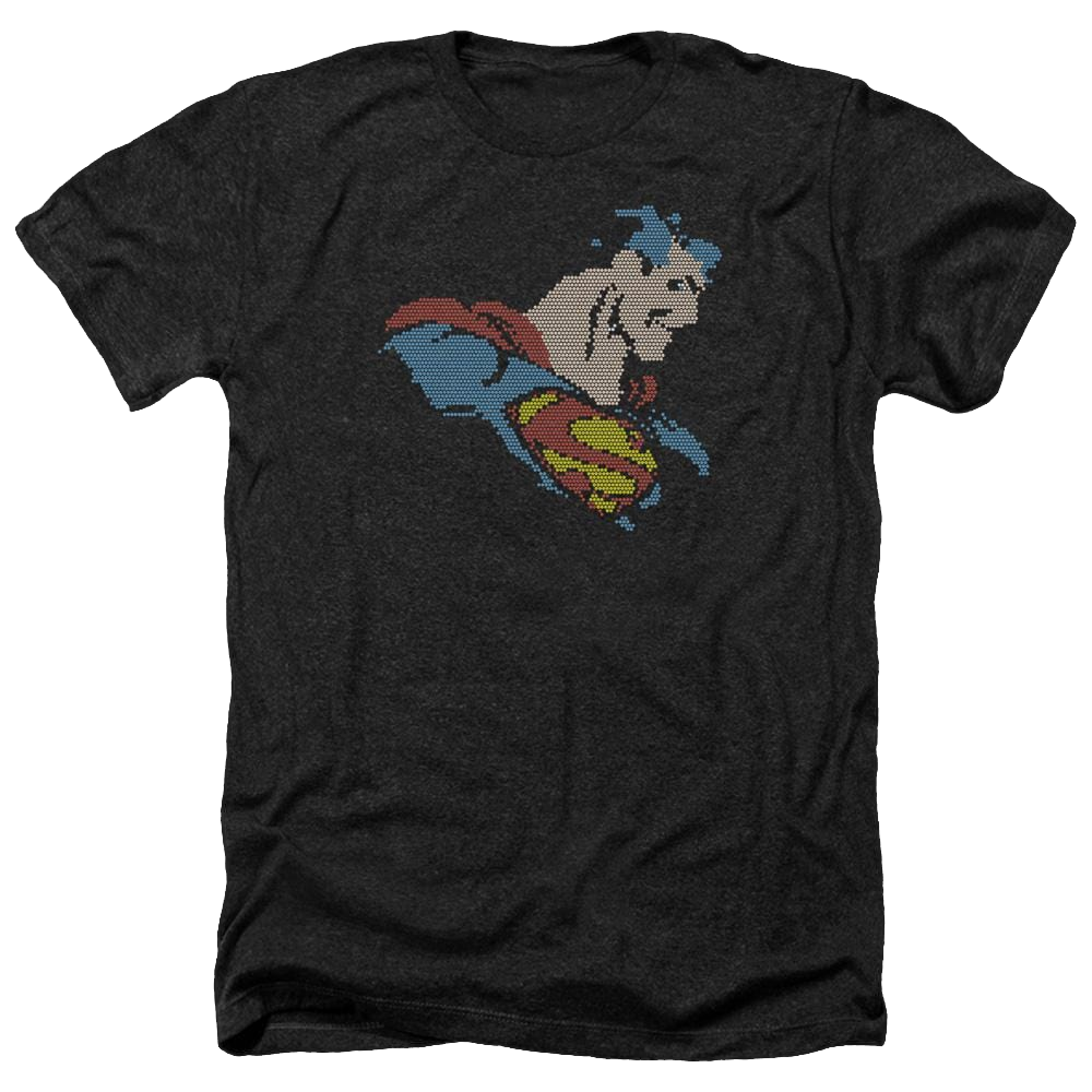 DC Comics Lite Brite Superman - Men's Heather T-Shirt Men's Heather T-Shirt Superman
