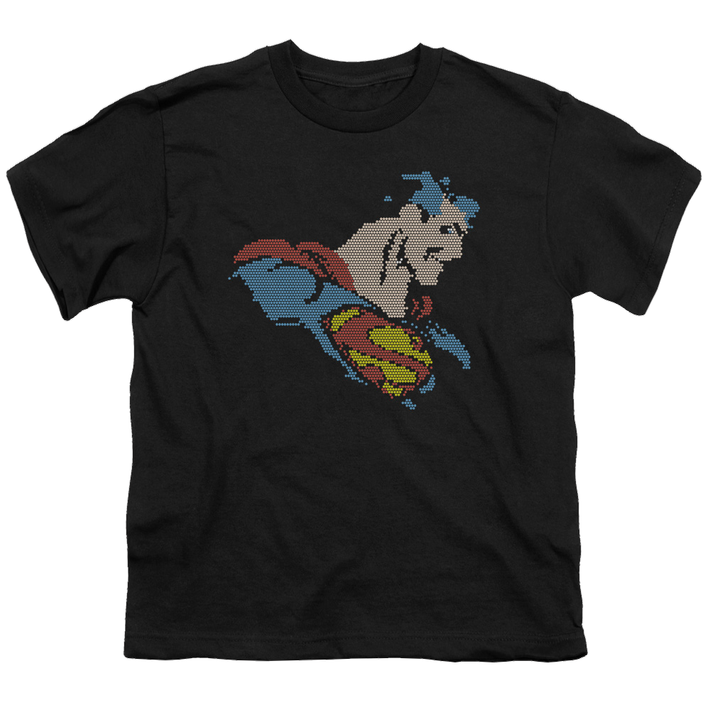 Superman Lite Brite Superman - Youth T-Shirt Youth T-Shirt (Ages 8-12) Superman