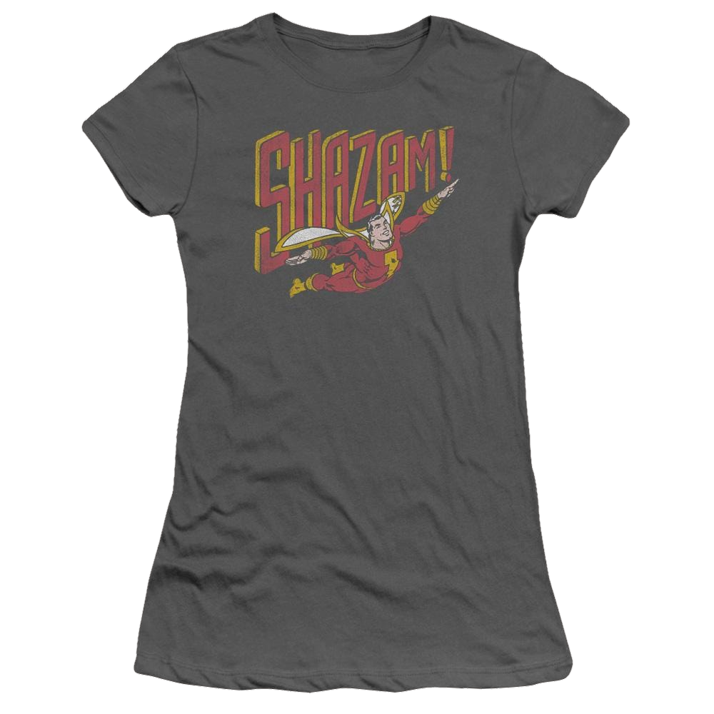 DC Comics Retro Marvel - Juniors T-Shirt Juniors T-Shirt Shazam