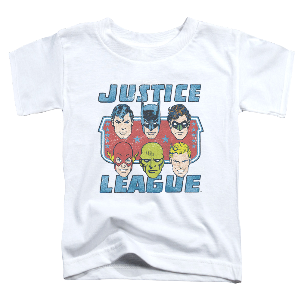 Justice League Faces Of Justice - Toddler T-Shirt Toddler T-Shirt Justice League