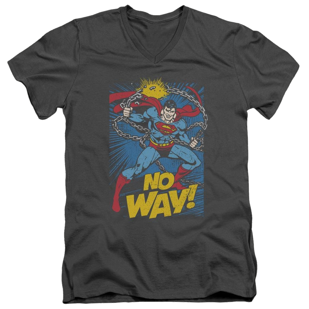 DC Comics No Way - Men's V-Neck T-Shirt Men's V-Neck T-Shirt Superman