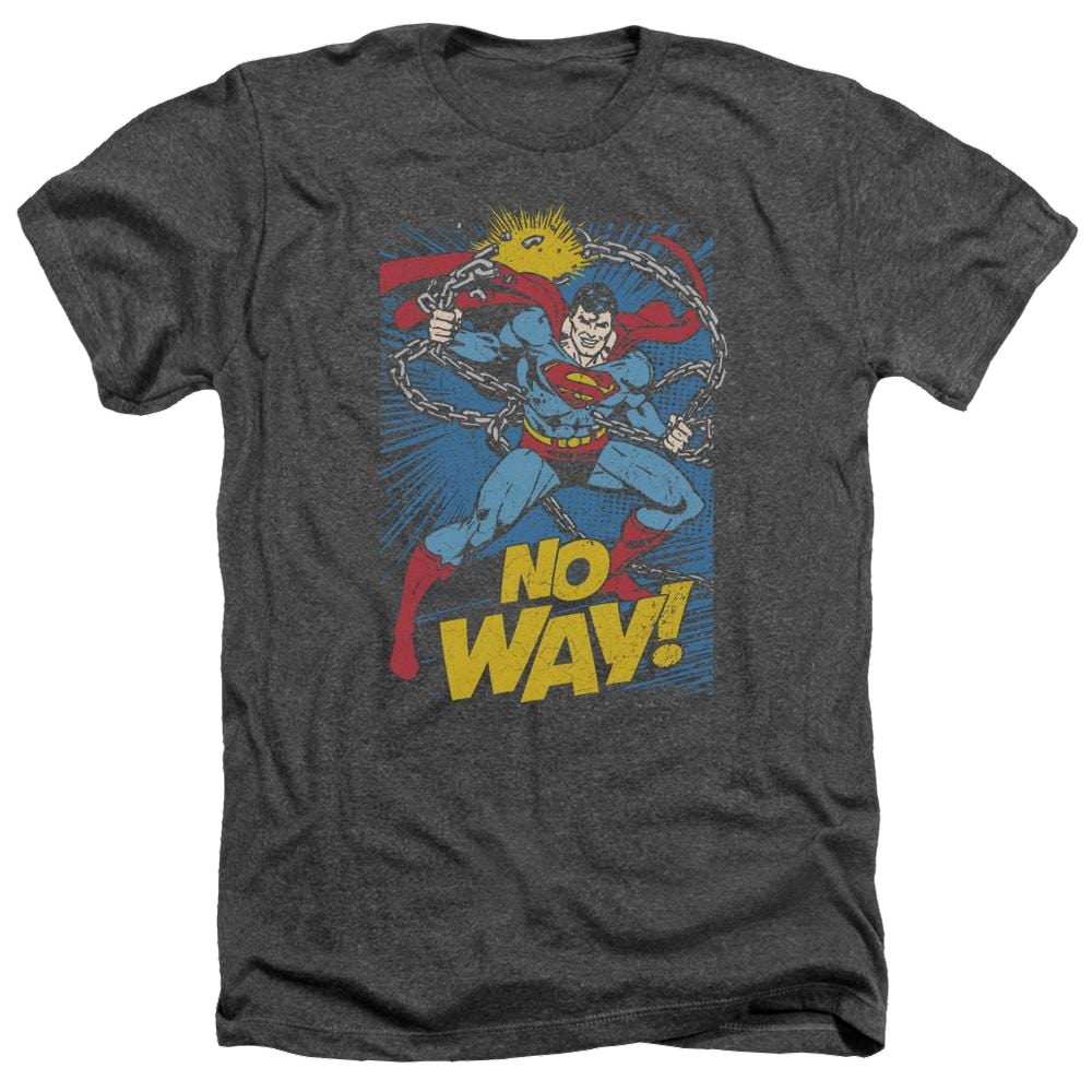 DC Comics No Way - Men's Heather T-Shirt Men's Heather T-Shirt Superman