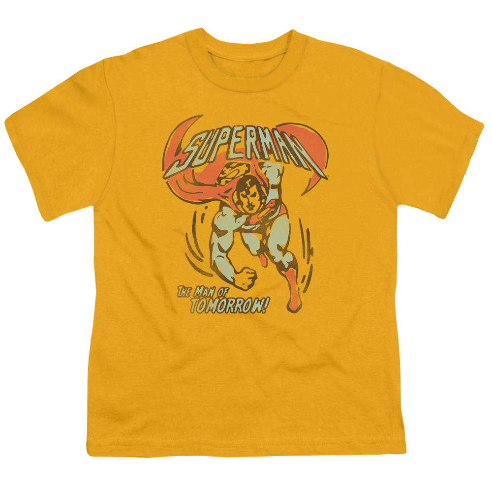 Superman Tomorrow Man - Youth T-Shirt Youth T-Shirt (Ages 8-12) Superman