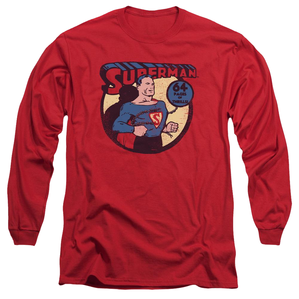DC Comics Superman 64 - Men's Long Sleeve T-Shirt Men's Long Sleeve T-Shirt Superman