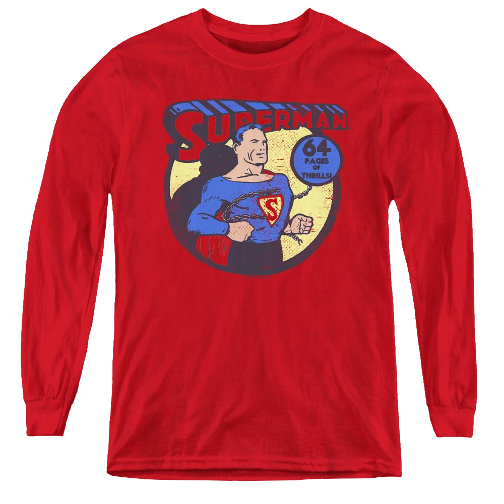 Superman 64 - Youth Long Sleeve T-Shirt Youth Long Sleeve T-Shirt Superman