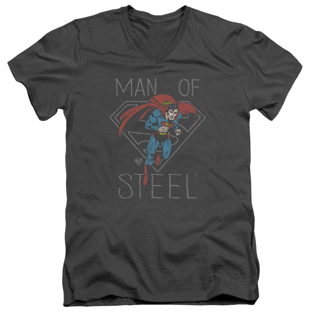 DC Comics Hardened Heart - Men's V-Neck T-Shirt Men's V-Neck T-Shirt Superman