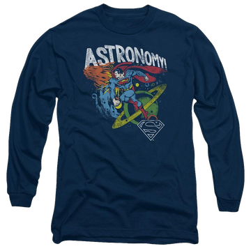DC Comics Astronomy - Men's Long Sleeve T-Shirt Men's Long Sleeve T-Shirt Superman