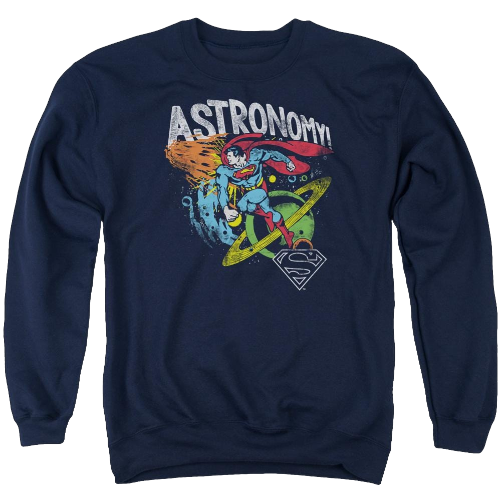 DC Comics Astronomy - Men's Crewneck Sweatshirt Men's Crewneck Sweatshirt Superman