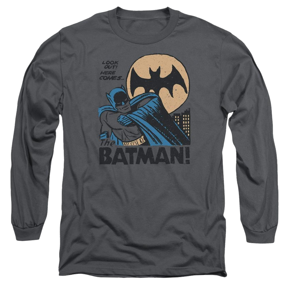 DC Comics Look Out - Men's Long Sleeve T-Shirt Men's Long Sleeve T-Shirt Batman